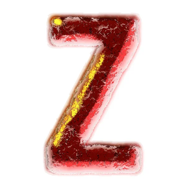 Letter Z isolated on white background — Stock Photo, Image