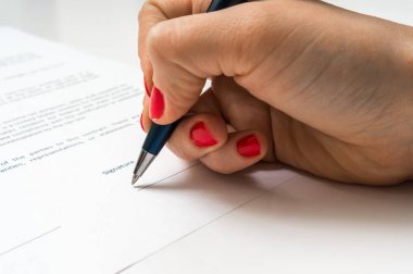 El imza sözleşme anlaşma sonuçlandırmak için
