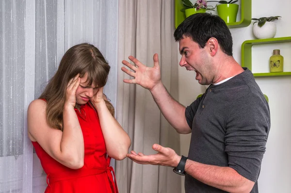 Paar argument - concept van de familie ruzie hebben — Stockfoto