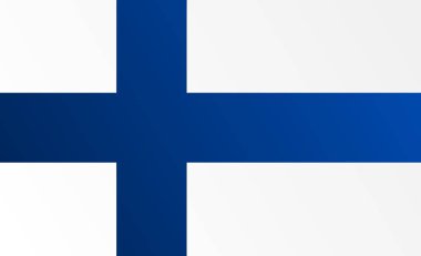 Finlandiya bayrağı geçiş rengi - vektör görüntüsü ile