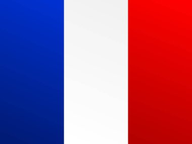 Fransa bayrağı geçiş rengi - vektör görüntüsü ile