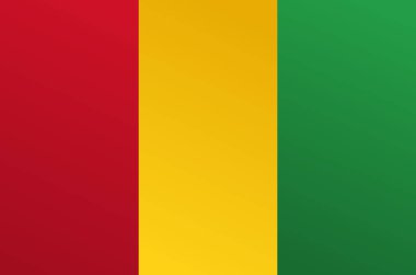 Gine bayrağı geçiş rengi - vektör görüntüsü ile