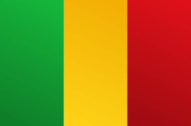 Mali bayrağı geçiş rengi - vektör görüntüsü ile
