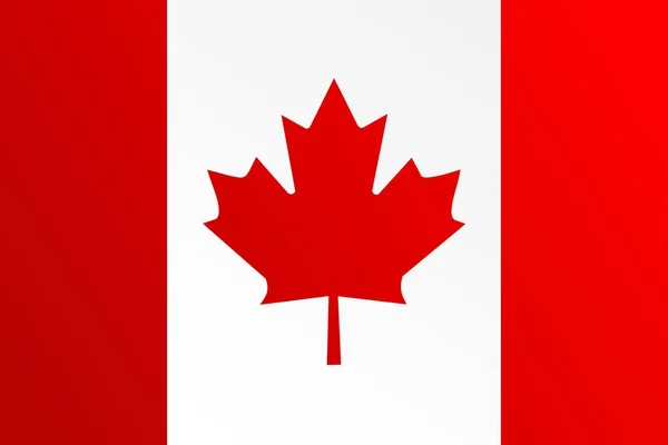 Kanadská vlajka s přechodem barev - vektorový obrázek — Stockový vektor