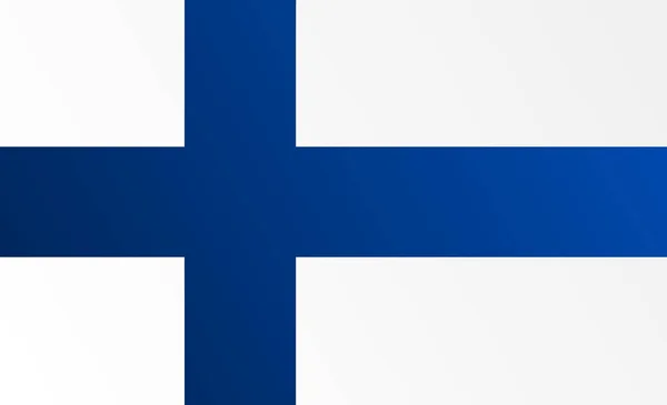 Flag of Finland with transition color - vector image — Stock Vector