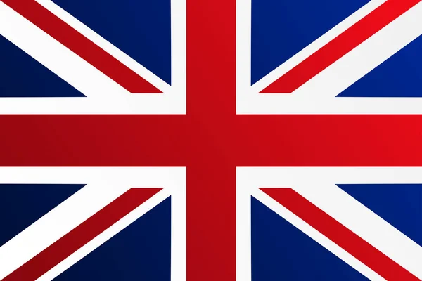 Vlajka Spojeného království s přechodem barev - vektorový obrázek — Stockový vektor