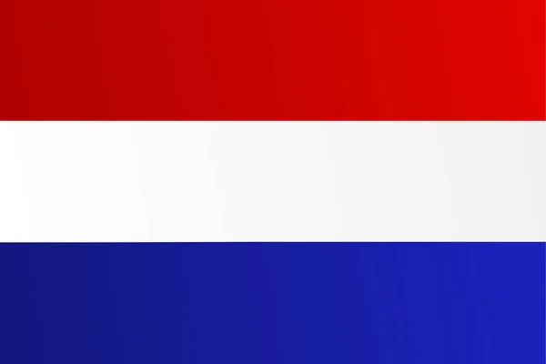 Vlajka Nizozemska s přechodem barev - vektorový obrázek — Stockový vektor