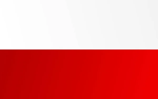 Polská vlajka s přechodem barev - vektorový obrázek — Stockový vektor