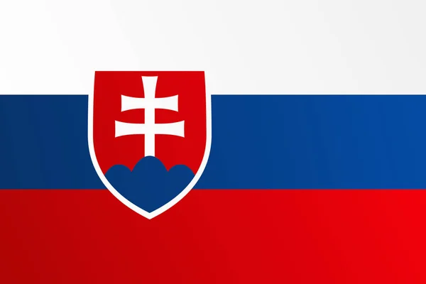 Flag of Slovakia with transition color - vector image — Stock Vector