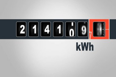 Hızlı çalışan elektrik sayacı - güç tüketimi kavramı