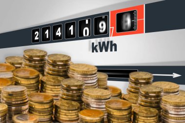 Hızlı çalışan elektrik sayacı - güç tüketimi kavramı