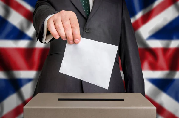 Wybory w Wielkiej Brytanii - głosowania urny — Zdjęcie stockowe
