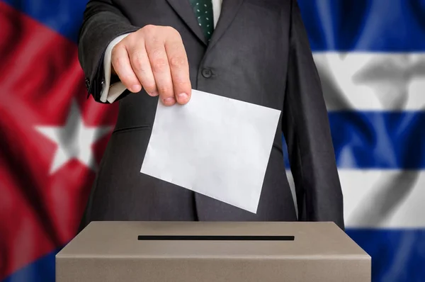 Eleição em Cuba - votação na urna — Fotografia de Stock