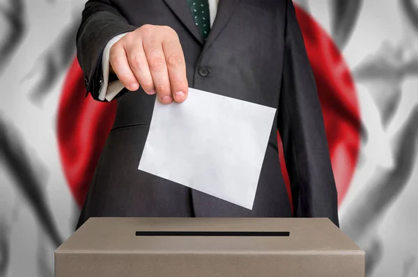 Election in Japan - voting at the ballot box — Stock Photo, Image