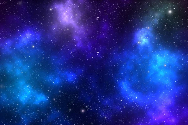 Estrelas e nebulosas algures no espaço profundo — Fotografia de Stock