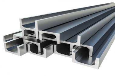 U-çubuk şekli - sanayi kavramı içinde çelik metal profiller