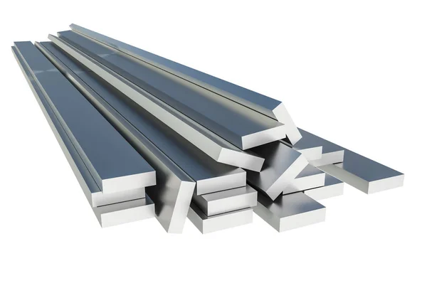 Steel metal profiles in corner shape - industry concept — Stock Photo, Image