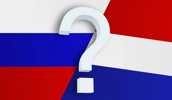Відносини між Росією та Нідерландами — стокове фото