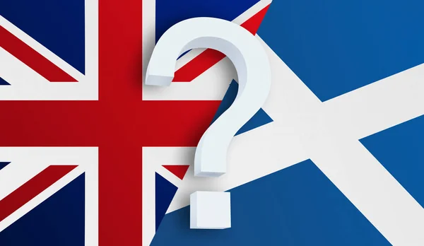 Relationship between the United Kingdom and the Scotland — Stock Photo, Image
