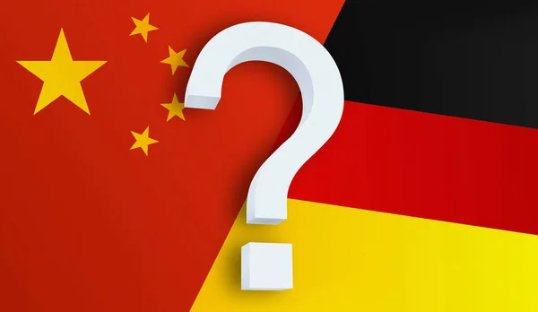 Hubungan antara Cina dan Jerman. — Stok Foto