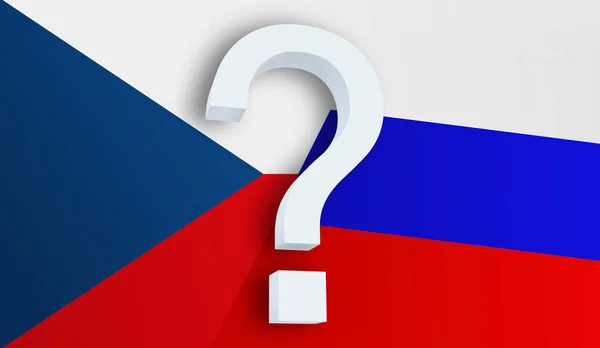 Отношения между Чехией и Россией — стоковое фото