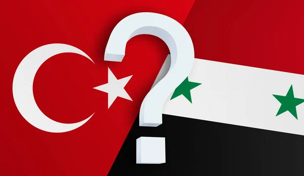 Relationship between the Turkey and the Syria — Stock Photo, Image