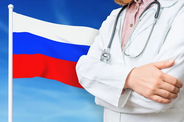 Медична система охорони здоров "я Росії — стокове фото