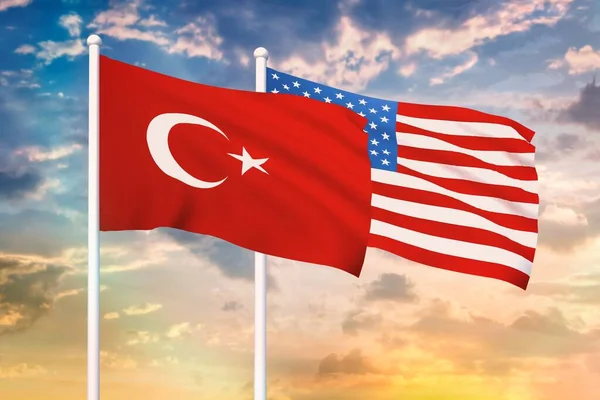 Beziehung zwischen den USA und der Türkei — Stockfoto