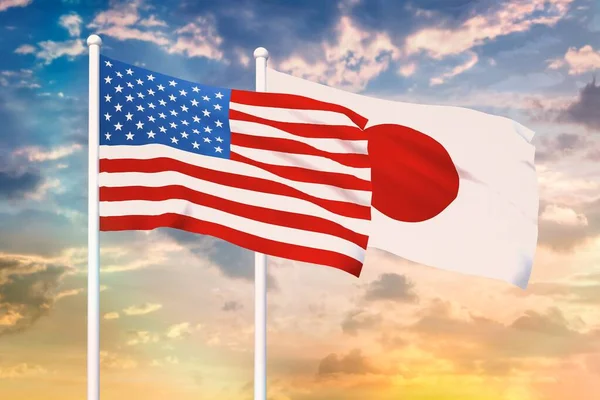 Relación entre Estados Unidos y Japón — Foto de Stock