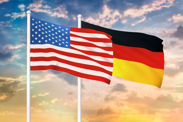 Relação entre os EUA e a Alemanha — Fotografia de Stock
