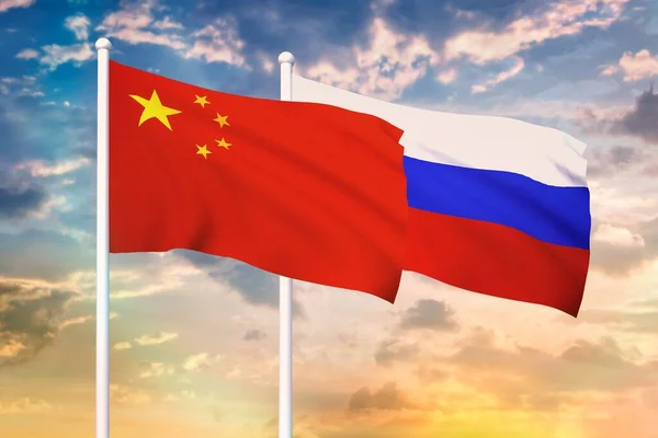Relationship between the Russia and the China — Stock Photo, Image