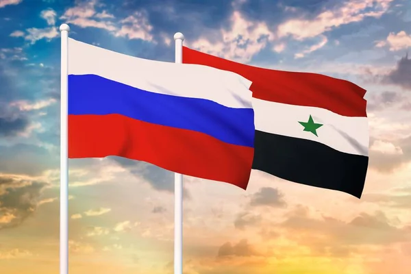 Relationship between the Russia and the Syria — Stock Photo, Image