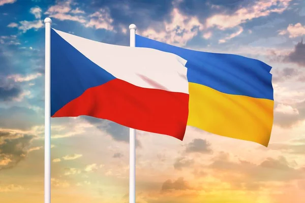 Relationship between the Czech Republic and the Ukraine — Stock Photo, Image