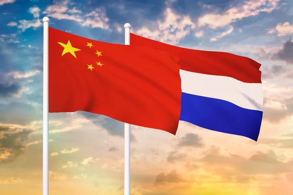 Relationship between the China and the Netherlands — Stock Photo, Image