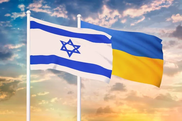 Relationship between the Israel and the Ukraine — Stock Photo, Image