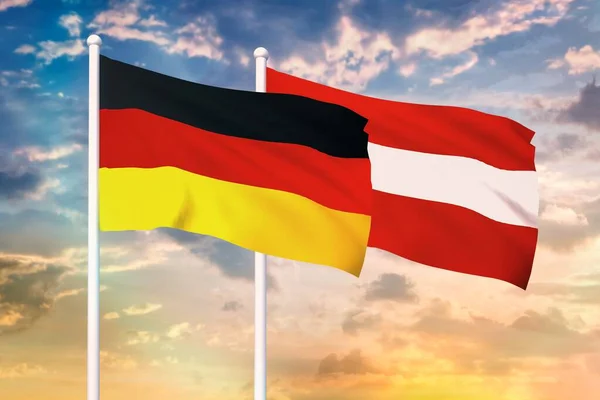 Beziehung zwischen Deutschland und Österreich — Stockfoto