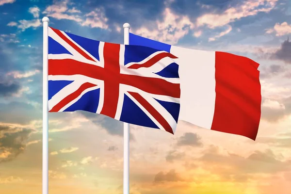 Отношения между Великобританией и Францией — стоковое фото