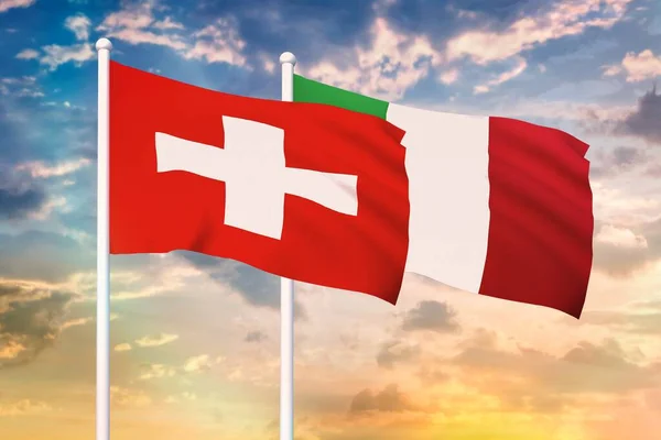 Beziehungen zwischen der Schweiz und Italien — Stockfoto