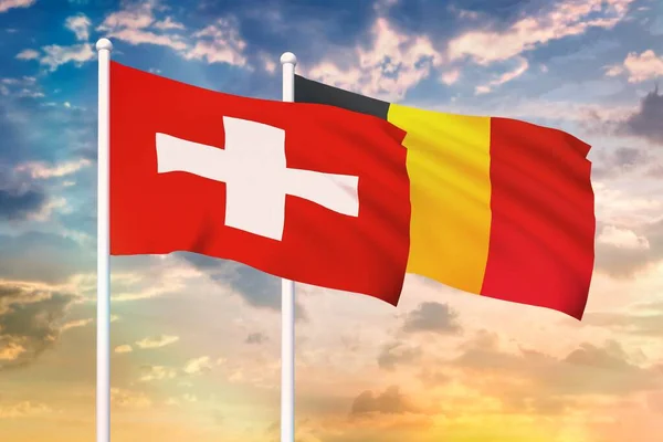 Förhållandet mellan Schweiz och Belgien — Stockfoto