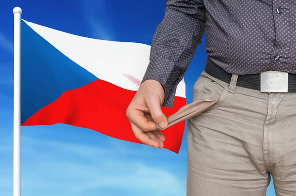 Financiële crisis in Tsjechië - recessie — Stockfoto