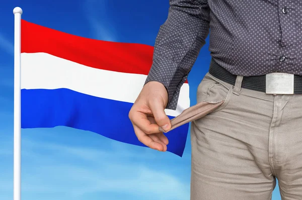 Фінансова криза в Нідерландах. — стокове фото