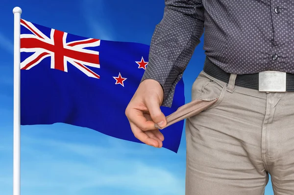 Financial crisis in New Zealand - recession — Stock Photo, Image