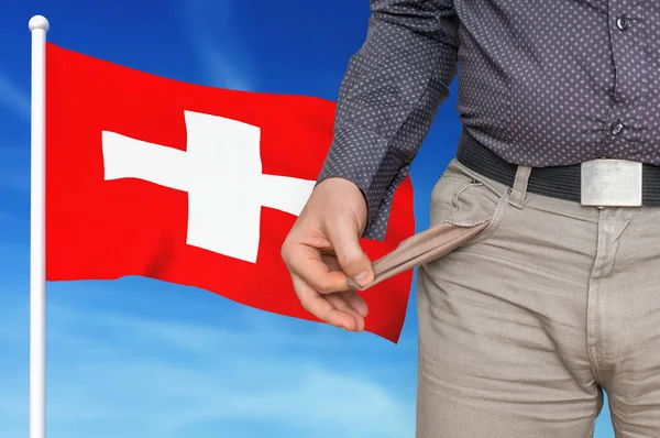 Finanzkrise in der Schweiz - Rezession — Stockfoto