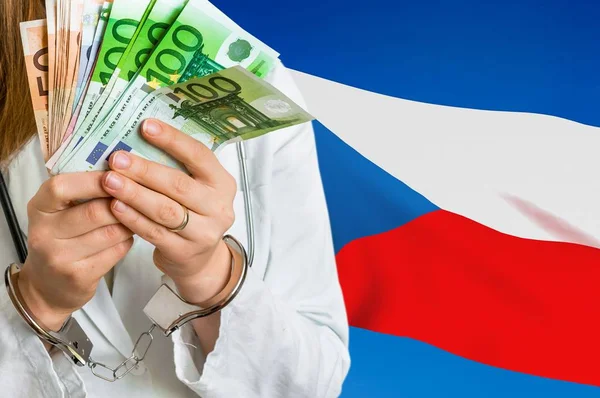 Korupcja i przekupstwo medyczne w Republice Czeskiej — Zdjęcie stockowe