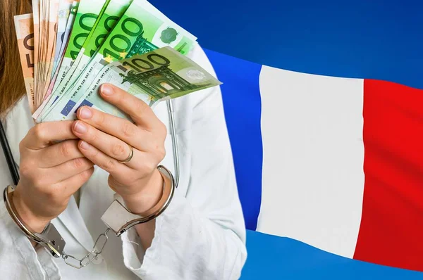 Korupcja i przekupstwo medyczne we Francji — Zdjęcie stockowe