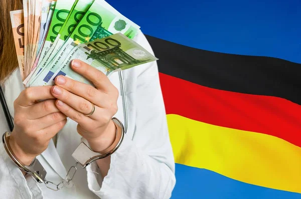 Korupcja i przekupstwo medyczne w Niemczech — Zdjęcie stockowe