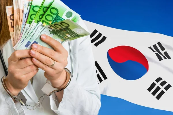 Medical corruption and bribery in South Korea — Stock Photo, Image
