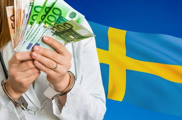 Korupcja i przekupstwo medyczne w Szwecji — Zdjęcie stockowe