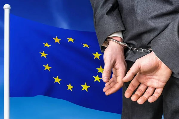 Тюрьмы и коррупция в Европейском Союзе — стоковое фото