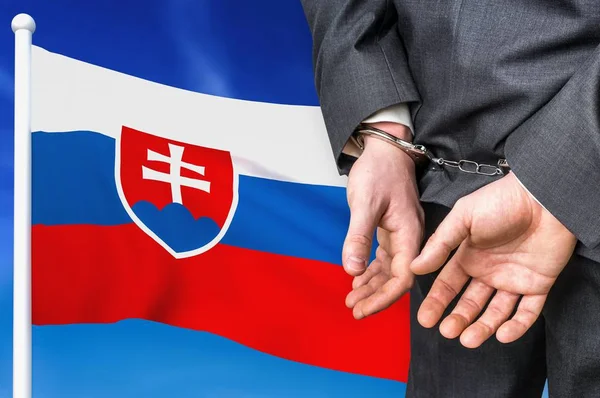 Ув "язнення й корупція у Словаччині — стокове фото